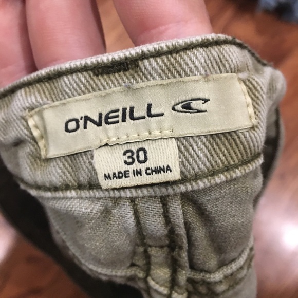 Olive green O’Neill Jean shorts - Picture 3 of 3